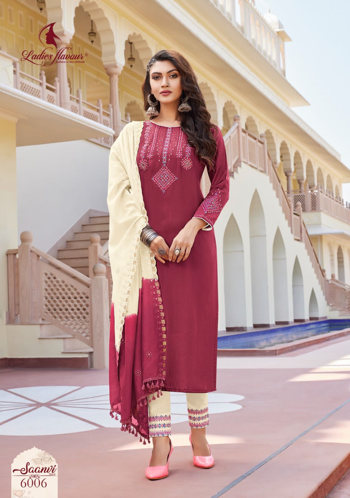 Saanvi vol 6 By Ladies Flavour Readymade Catalog